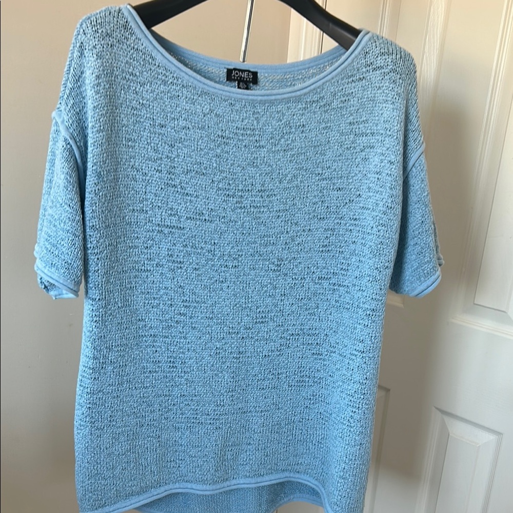 Jones New York Sky Blue Knit Top